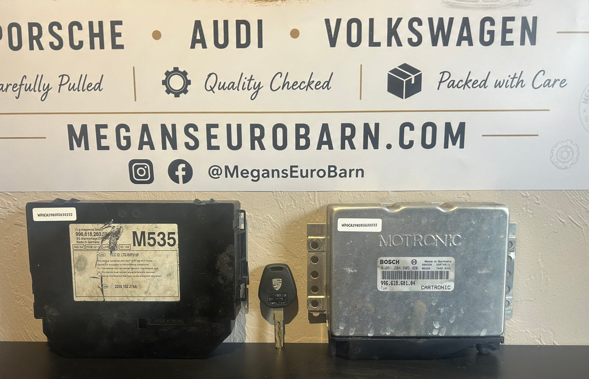 1999 Porsche 986 Boxster DME, ECU, and Key