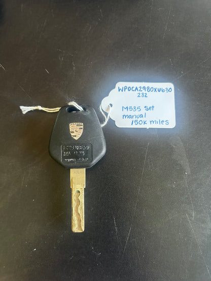 1999 Porsche 986 Boxster DME, ECU, and Key