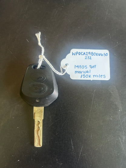1999 Porsche 986 Boxster DME, ECU, and Key